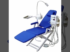 Unidad de silla dental portátil plegable con unidad de turbina colgante