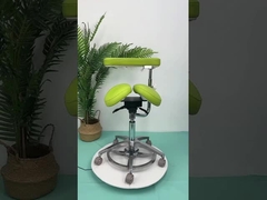 Diseño de lujo Dental sillas ajustables asistente de piel de fibra de micro dentista sillón taburete