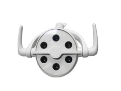 Luz sin sombras dental LED de 6 bombillas para cirugía oral y examen