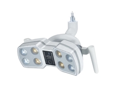 Luz dental de 8 LED con interruptor sensor Lámpara dental de sillón dental con reflector cuadrado de luz fría Demostración