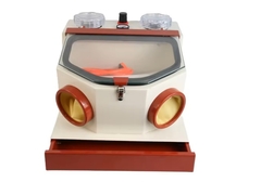 Vea por qué elegir el arenador dental de doble pluma con ventana grande y cajón, un potente equipo de laboratorio dental