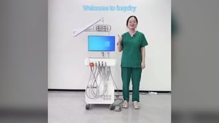 Unidad de tratamiento dental con cámara intraoral Luz de examen LED ajustable y sistema de computadora Windows