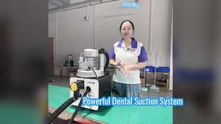 A06 Demostración de funcionamiento de la unidad de succión dental | Sistema de aspiración dental de alto rendimiento para 4 sillones