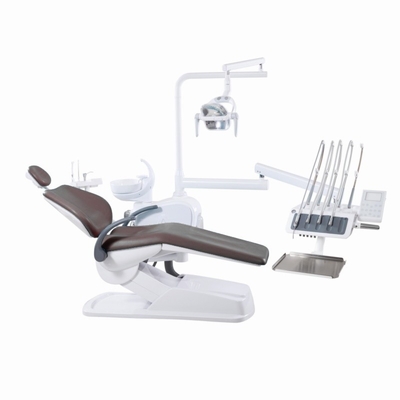 Clínica dental Unidad dental completa con sensor de luz LED silla dental montada en la parte superior