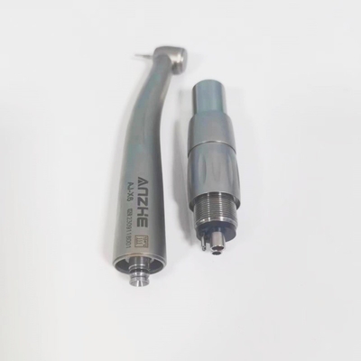 Alta velocidad LED 4 agujeros de la pieza de mano Turbina clínica dental de fibra óptica de la pieza de mano dental