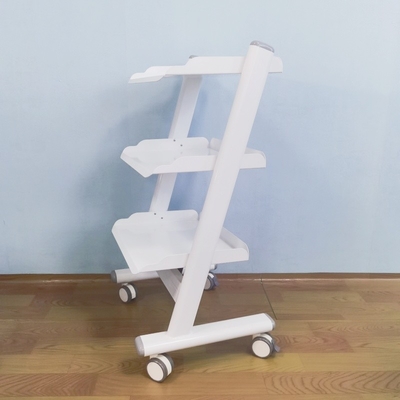 Clínica dental 3 capas de coche dental hospital carro de instrumentos móviles con 4 ruedas universales