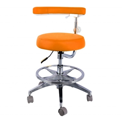 Silla de muebles de hospital ajustable en altura de piel de fibra micro redonda