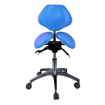 Sillón de dentista único Color azul Sillón de peluquería Confortable Sillón de silla de silla doble dental