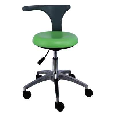 Cuero de PU 360 grados giratorio taburete de enfermería de peso ligero taburete de dentista asistente