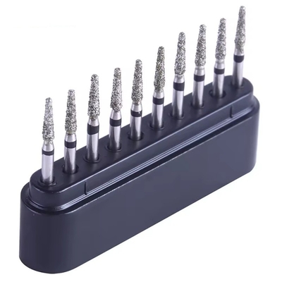 Burs de Diamante Dental para la preparación de taladros dentales Bur de alta velocidad Dental Diamond Burs Kit