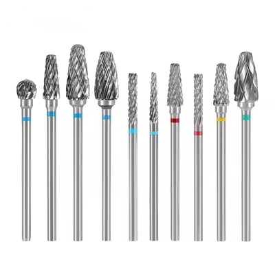 Laboratorio Dental Utilice Burs de Carburo de Tungsteno 10pcs/Set Kit de Perforación de Carburo Dental para Micromotor