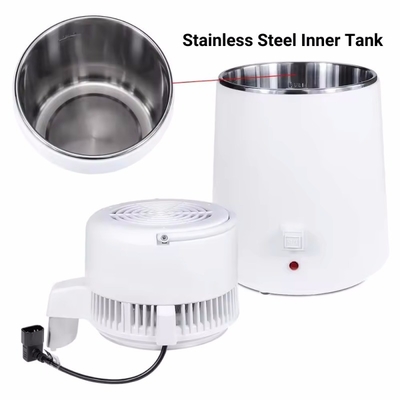 Máquina de agua destilada de 750W 4L Cubo de plástico Destilador automático de agua dental