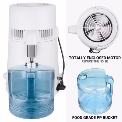 Destilador de agua de 4 litros para uso doméstico Dispositivo de destilación de agua dental de acero inoxidable de 1,5 litros por hora