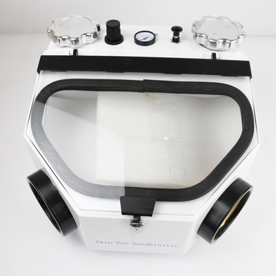 La luz LED Dental Sandblaster Dos plumas Dental equipo de laboratorio Dental máquina de chorro de arena