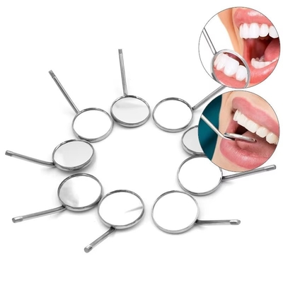Instrumentos dentistas anti niebla espejo plano de acero inoxidable reflectores orales autocalvable espejo bucal dental