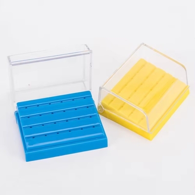 24 agujeros de desinfección dental de la caja de la bolsa de colores diferentes de diamante de la bolsa de soporte de plástico de la bolsa dental de soporte
