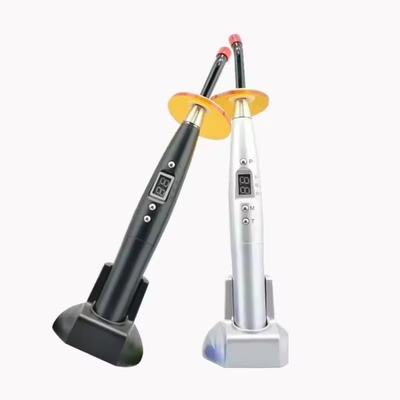 Pluma de curación dental inalámbrica Colorido diseño del arco iris LED 10S Luz de curación dental de plástico