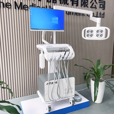 Carro dental único con PC y cámara oral 2 en 1 unidad de tratamiento dental de fábrica con luz LED