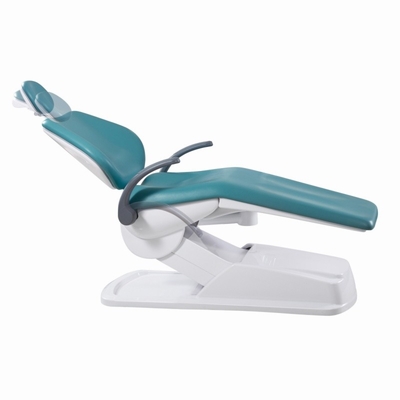 Unidad de silla dental de cuero de diseño económico con bandeja de operación montada en el suelo