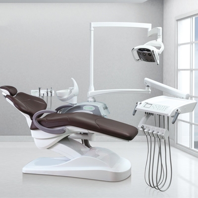 Diseño de lujo Unidad dental de almohadilla grande y suave silla dental multicolor con 9 recuerdos