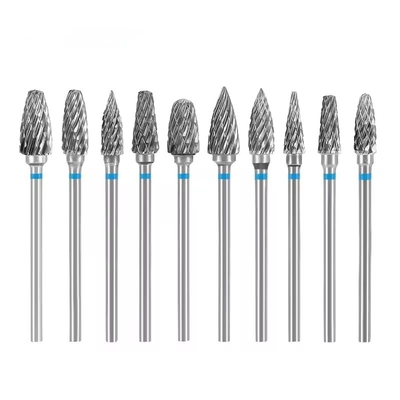 10PCS/Box Dental Lab Kit de cortador de carburo popular 2.35mm taladros dentales