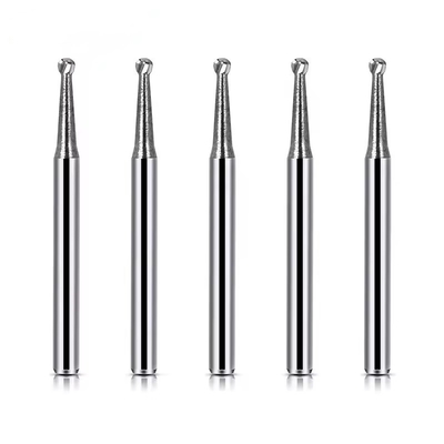 10pcs/ Caja de Polido Médico Bur Carburo Dental de Tungsteno Bur de forma de bola de Carburo para la prótesis dental