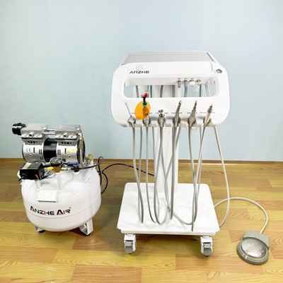Unidad móvil dental ligera con 4 ruedas universales de diseño simple