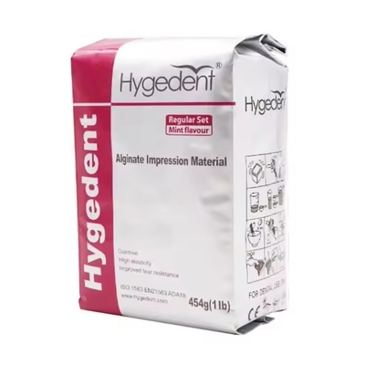 Material de impresión de alginato de grado dental de ajuste rápido Hygedent Alginato para ortodoncia