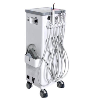 Clínica dental móvil 550W Carrito de operación dental móvil Cuerpo de acero inoxidable Unidad dental portátil