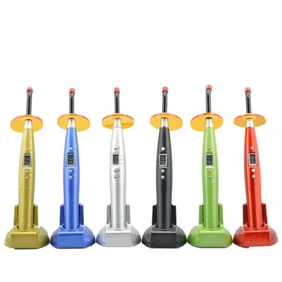 Dental Led Curing Light Cuerpo de plástico Diseño colorido Lámpara de curación de luz dental inalámbrica