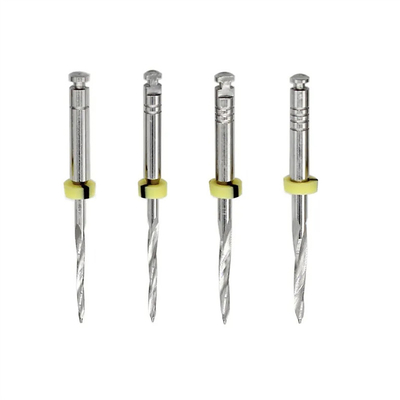 Dental de acero inoxidable de perforación de metal de perforación Dental Reamers para la fibra de post de la clínica dental de laboratorio de material de perforación del conducto radicular dental