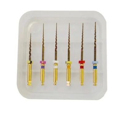 Dental de acero inoxidable de perforación de metal de perforación Dental Reamers para la fibra de post de la clínica dental de laboratorio de material de perforación del conducto radicular dental