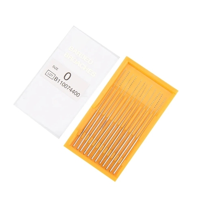 Broches dentarias con púas de acero inoxidable Agujas endodónticas sin mango