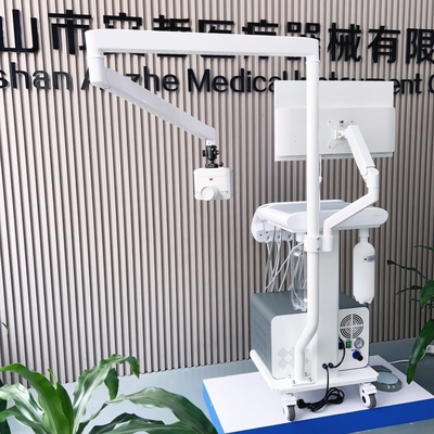 Unidad de silla dental con máquina de turbina dental de rayos X Unidad de tratamiento de carritos portátiles de dentista móvil