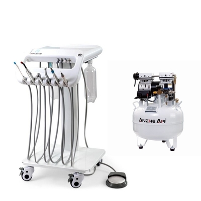 Precio al por mayor Unidad dental móvil 4 Universal Rueda Dental Carritos de tratamiento móvil Dental Fábrica Carritos dental portátiles