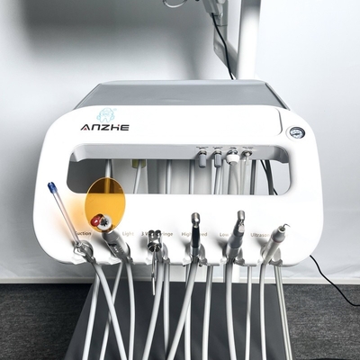 Equipo de clínica dental multifuncional Turbina dental Carro dental de bajo ruido con compresor de aire Unidad dental portátil