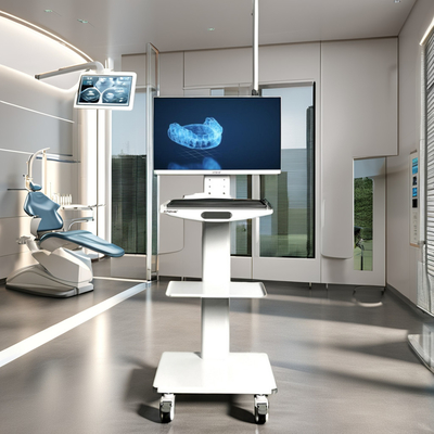 Unidad Dental Carro de mano de cámara intraoral Carro con fuente de alimentación manual Escáner oral Carro móvil dental