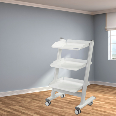 Camión de herramientas metálicas de hospital Dental 3 capas Camión de herramientas móviles Dental Salón de belleza Camión de almacenamiento