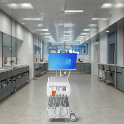 Unidad de entrega dental móvil de 220V con computadora y cámara oral