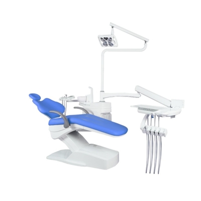 Equipo de la clínica dental de lujo silla dental unidad de fábrica de Foshan personalizado acepta silla de tratamiento dental de cojín suave