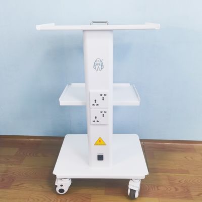 Carro móvil de instrumentos dental rodante duradero de alta calidad con enchufe incorporado Carro de instrumentos dental