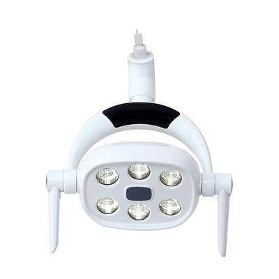 Luz de inducción dental LED de 6 LED para unidad dental 9W Lámpara LED ajustable para cirugía oral Tipo sensor Luz de funcionamiento sin sombras