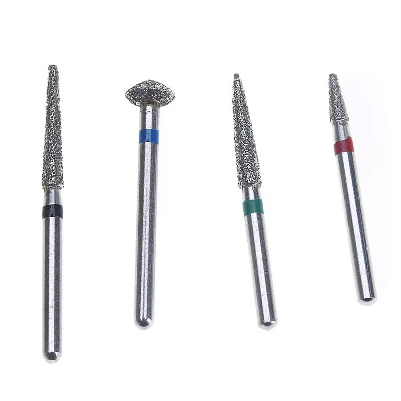Burs de Diamante Dental para la preparación de taladros dentales Bur de alta velocidad Dental Diamond Burs Kit