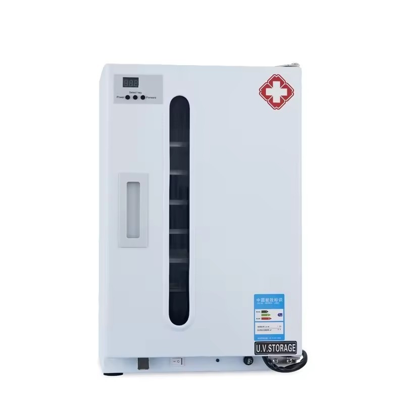 Cabinet de luz UV de 27L de puerta única Cabinet dental UV de acero inoxidable con ajuste de tiempo