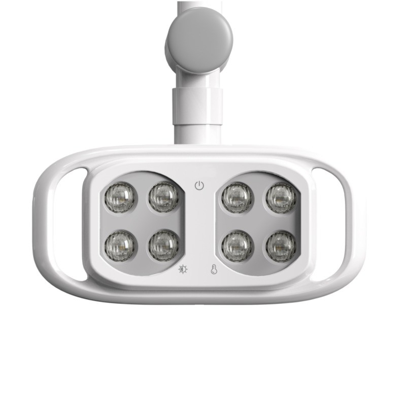 Lámpara de silla dental sin sombras personalizada 8 ojos Unidad dental luz LED con sensor