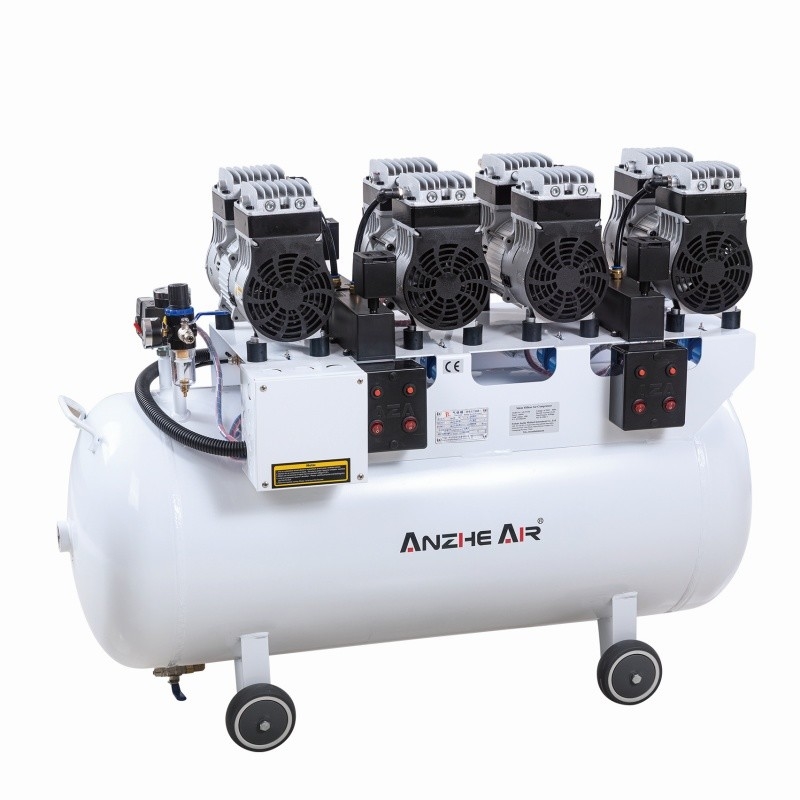 Compresor de la bomba de aire dental de la fábrica de Foshan 128L 3400W Compresor dental silencioso