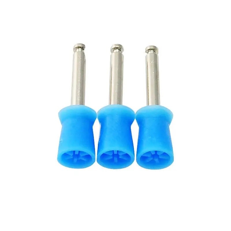 100pcs/Box Prophy dental pulido de cepillo colorido de goma Prophy dental taza