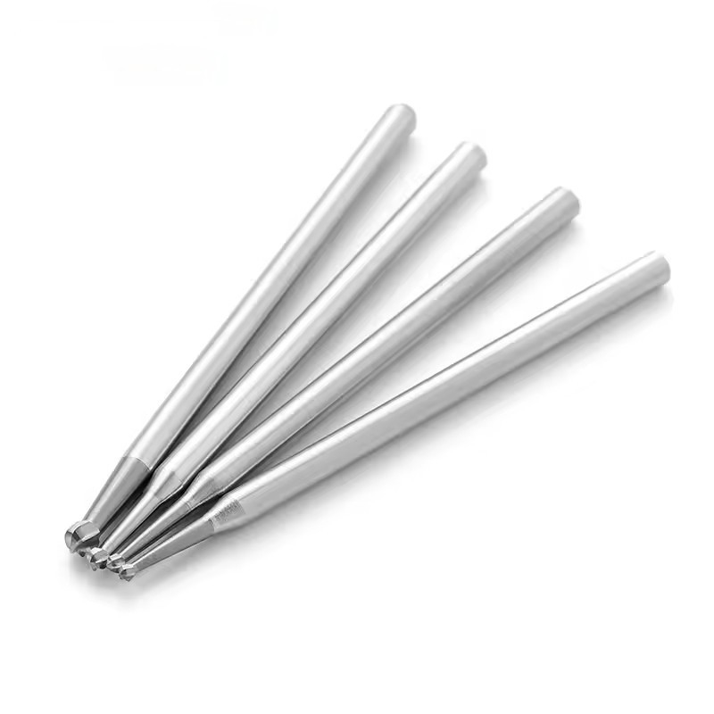 10pcs/ Caja de Polido Médico Bur Carburo Dental de Tungsteno Bur de forma de bola de Carburo para la prótesis dental