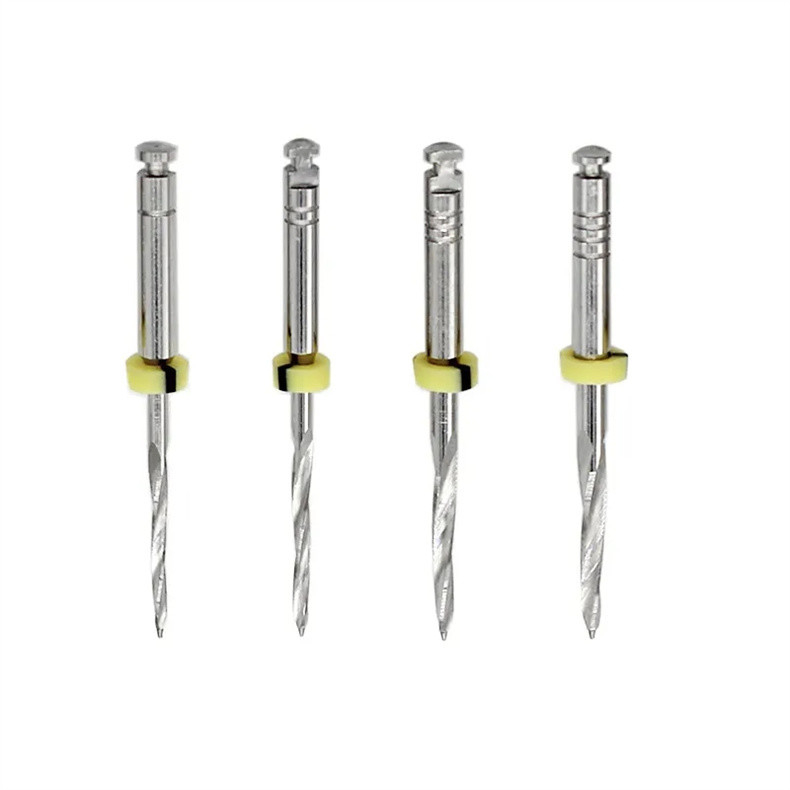 Dental de acero inoxidable de perforación de metal de perforación Dental Reamers para la fibra de post de la clínica dental de laboratorio de material de perforación del conducto radicular dental