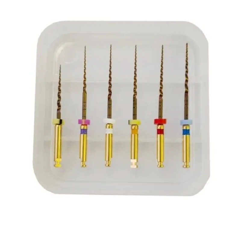 Dental de acero inoxidable de perforación de metal de perforación Dental Reamers para la fibra de post de la clínica dental de laboratorio de material de perforación del conducto radicular dental